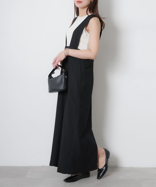 Riberry（リベリー）の「タイトジャンパースカート（ジャンパースカート・レディース・ブラック・FREE）」の8枚目の写真