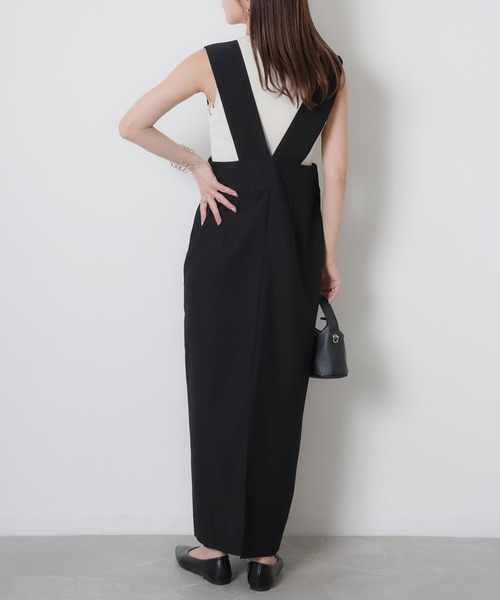 Riberry（リベリー）の「タイトジャンパースカート（ジャンパースカート・レディース・ブラック・FREE）」の10枚目の写真