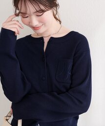 natural couture | ロゴ刺繍ポケットカーディガン(カーディガン/ボレロ)
