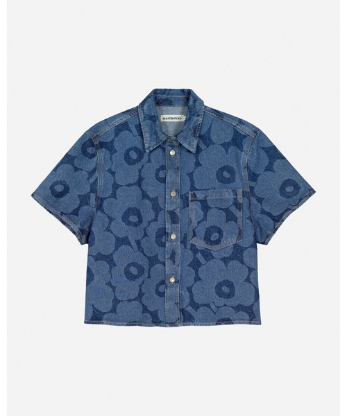 marimekko(マリメッコ)の「【Maridenim】Kuvata Unikko / Shirt(シャツ/ブラウス・レディース・ネイビー・32/34/36/38/40/42)」の9枚目の写真