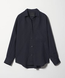コンテ conte キュプラシルク シャツ ブラウス 長袖 前開き 黒 /NR コンテ conte キュプラシルク シャツ ブラウス 長袖 前開き 黒 /NR
