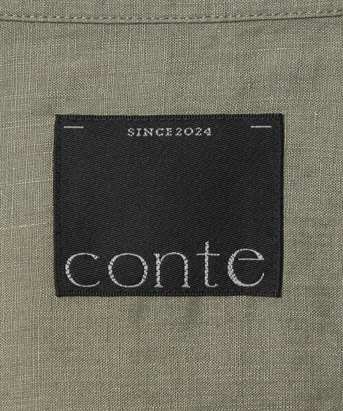 conte(コンテ)の「<conte>リネン ベーシックシャツ(シャツ/ブラウス・レディース・ダークグリーン/ホワイト/ネイビー・FREE)」の14枚目の写真