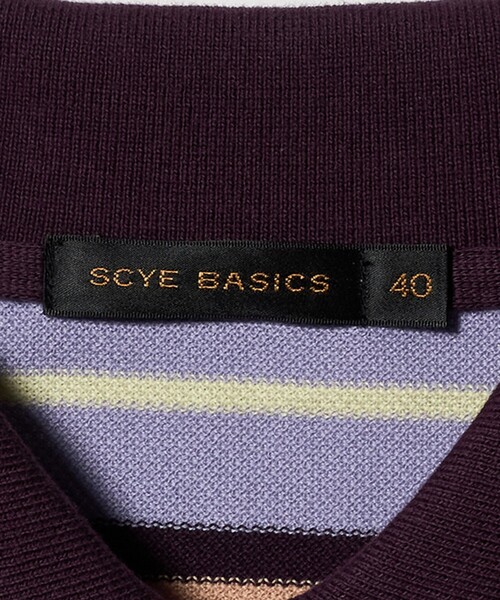 SCYE BASICS（サイベーシックス）の「＜SCYE BASICS＞マルチボーダー ピケ ポロシャツ（ポロシャツ・メンズ・その他1/その他2・40/38）」の4枚目の写真
