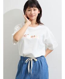 【接触冷感】箔プリントTシャツ