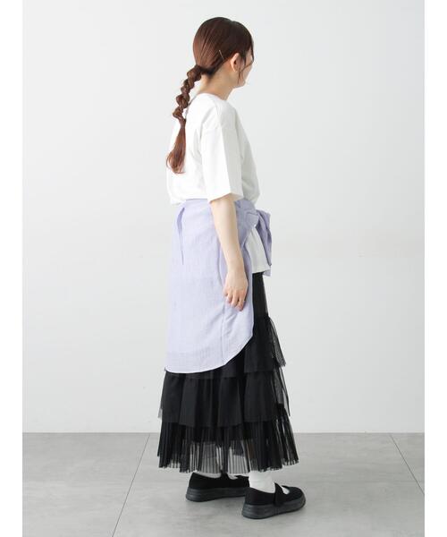 Samansa Mos2(サマンサ モスモス)の「【接触冷感】箔プリントTシャツ(Tシャツ/カットソー・レディース・グレー/チャコールグレー/オフホワイト・F)」の14枚目の写真