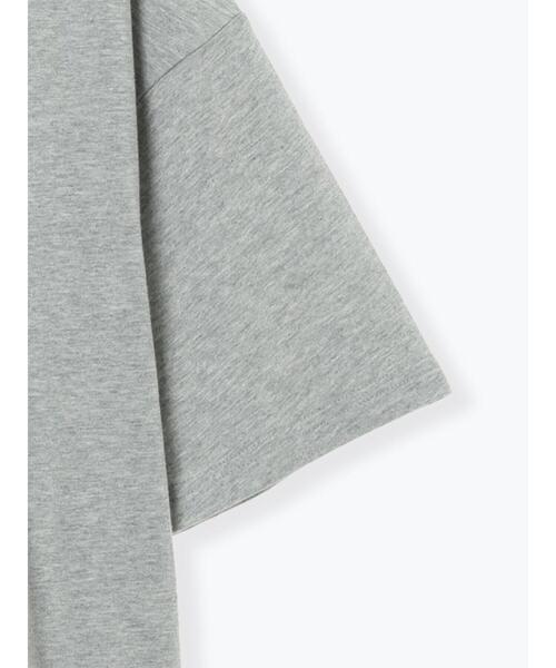 Samansa Mos2(サマンサ モスモス)の「【接触冷感】箔プリントTシャツ(Tシャツ/カットソー・レディース・グレー/チャコールグレー/オフホワイト・F)」の21枚目の写真