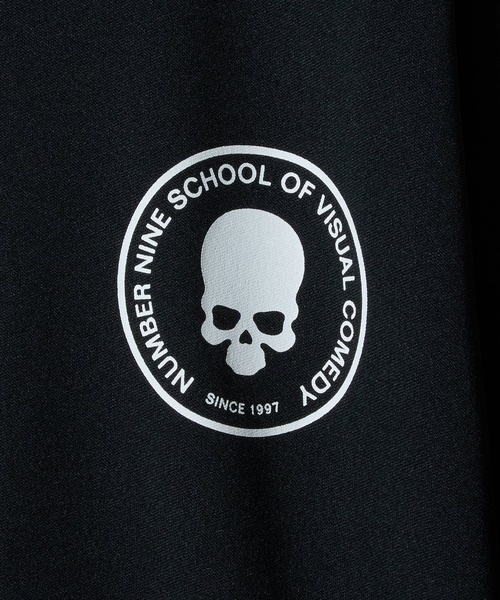 SCHOOL OF VISUAL COMEDY PRINTED JERSEY STAND TRACK JACKET / スカル