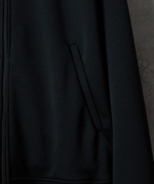 SCHOOL OF VISUAL COMEDY PRINTED JERSEY STAND TRACK JACKET / スカル