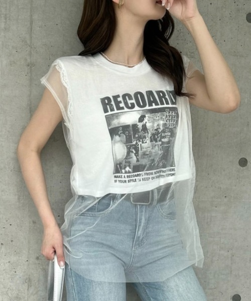 Ada.(エイダ)の「ヴィンテージライク シアー ドッキング ロゴ Tシャツ ◎(Tシャツ/カットソー・レディース・イエロー/ホワイト/グレー/ブラック・FREE)」の17枚目の写真