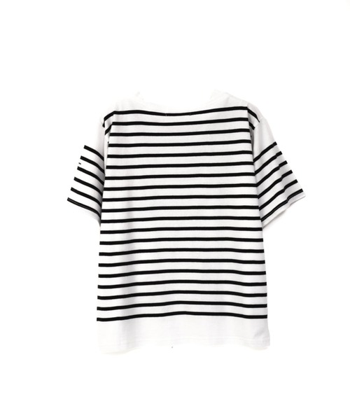 MONT KEMMEL（モンケメル）の「MONT KEMMEL / モンケメル 】バスクボーダー　ショートスリーブTシャツ（Tシャツ/カットソー・レディース・ブルー/ブラック/ホワイト・36/38）」の4枚目の写真