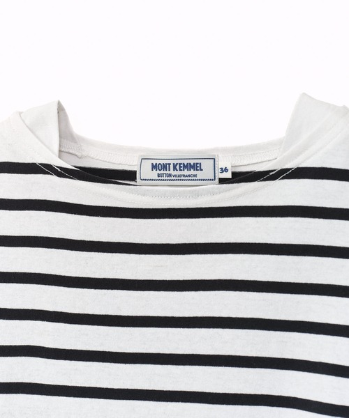 MONT KEMMEL（モンケメル）の「MONT KEMMEL / モンケメル 】バスクボーダー　ショートスリーブTシャツ（Tシャツ/カットソー・レディース・ブルー/ブラック/ホワイト・36/38）」の7枚目の写真
