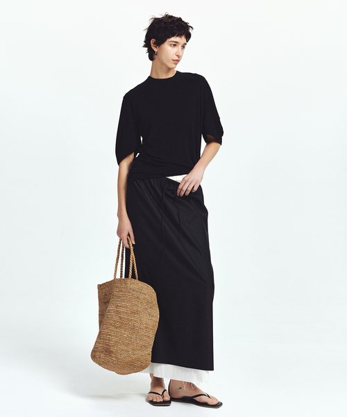 plage(プラージュ)の「toropical layered スカート(スカート・レディース・ブラック・36/38)」の2枚目の写真