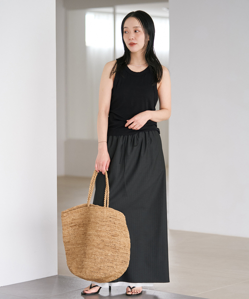 plage(プラージュ)の「toropical layered スカート(スカート・レディース・ブラック・36/38)」の3枚目の写真