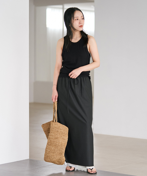 plage(プラージュ)の「toropical layered スカート(スカート・レディース・ブラック・36/38)」の5枚目の写真
