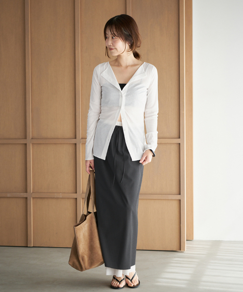 plage（プラージュ）の「toropical layered スカート（スカート・レディース・ブラック・36/38）」の20枚目の写真