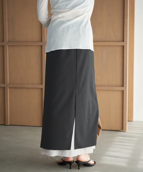 plage（プラージュ）の「toropical layered スカート（スカート・レディース・ブラック・36/38）」の14枚目の写真