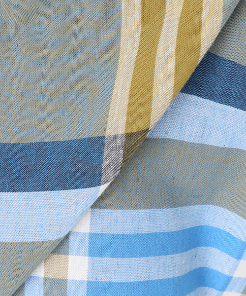FRAMeWORK(フレームワーク)の「BIGチェックイージーワイドパンツ(スラックス・レディース・イエロー/ブルー系その他・38/36)」の8枚目の写真