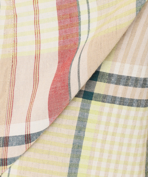 FRAMeWORK(フレームワーク)の「BIGチェックイージーワイドパンツ(スラックス・レディース・イエロー/ブルー系その他・38/36)」の10枚目の写真