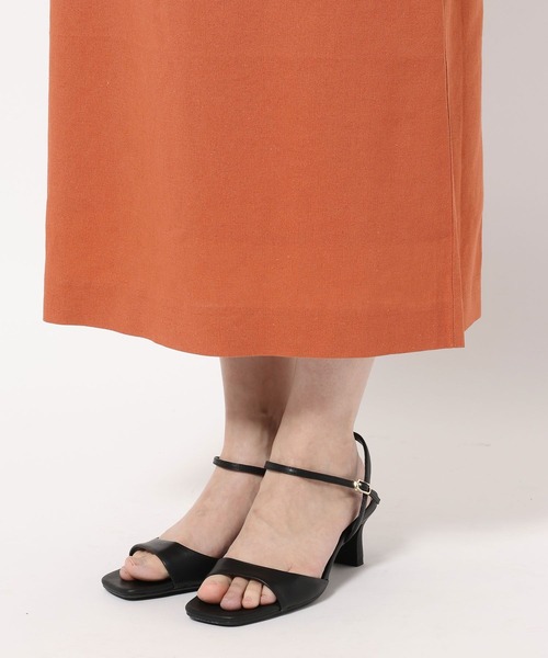 mysty woman（ミスティウーマン）の「Wリボンキャミワンピース 666538（ワンピース・レディース・ダークオレンジ/ブラック/ベージュ・FREE）」の17枚目の写真