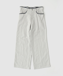 m's braque（エムズブラック）の「m’s braque(エムズ ブラック) 別注 Gatherd Waist Stripe パンツ（スラックス）」