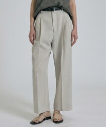 qualite | 【セットアップ対応】メッシュ2タックストレードパンツ/オフィスカジュアル/夏服/春服(その他パンツ)