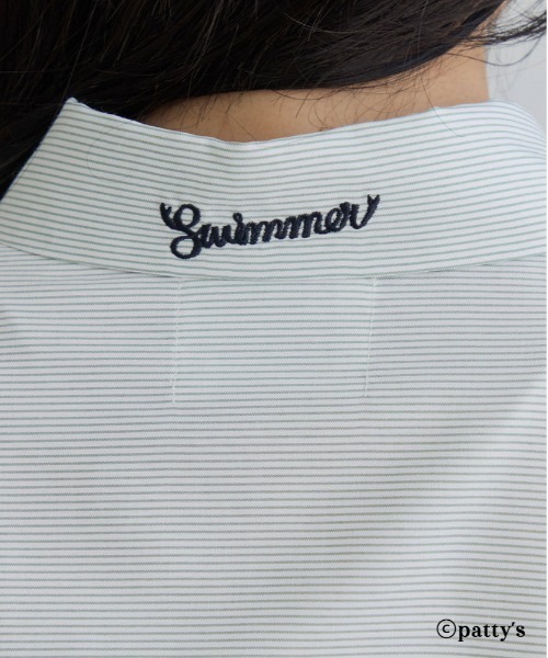 VIS(ビス)の「【SWIMMER×VIS】ポイント刺しゅうストライプシャツ(シャツ/ブラウス・レディース・ブルー系その他4/グリーン系その他/レッド系その他・FREE)」の22枚目の写真