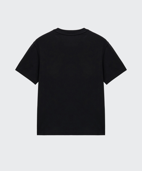 MUSINSA STANDARD KIDS（ムシンサスタンダードキッズ）の「[UVプロテクション] リラックスドクルーネックTシャツ [ブラック]（Tシャツ/カットソー・レディース・その他・110/120/130/140/150/160）」の3枚目の写真