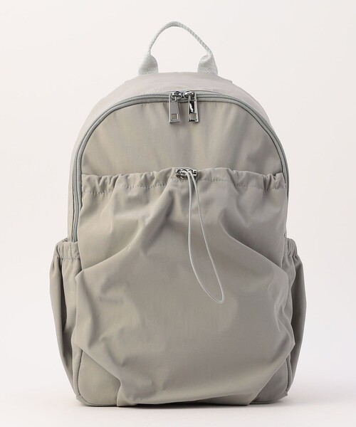 MICO COULIER(ミコクリエ)の「GATHERED NYLON BACKPACK(バックパック/リュック・レディース・ブラック/ライトグレー・FREE)」の17枚目の写真