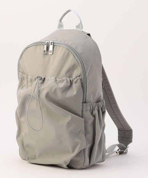 MICO COULIER(ミコクリエ)の「GATHERED NYLON BACKPACK(バックパック/リュック・レディース・ブラック/ライトグレー・FREE)」の18枚目の写真