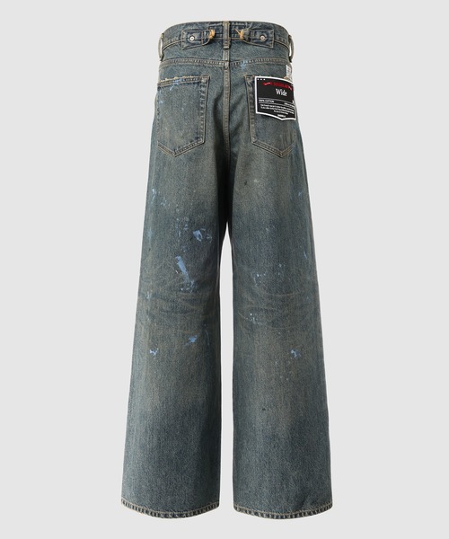 DAIRIKU(ダイリク)の「Paint Wide Denim Pants(デニムパンツ・メンズ・インディゴブルー・29(M)/31(L))」の2枚目の写真