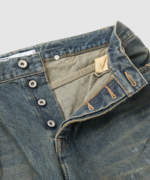 DAIRIKU(ダイリク)の「Paint Wide Denim Pants(デニムパンツ・メンズ・インディゴブルー・29(M)/31(L))」の9枚目の写真