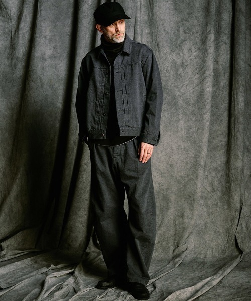 wjk（ダヴルジェイケイ）の「mlt5663- back boa cut-off highneck ハイネックカットソー(7143 pe57j)（Tシャツ/カットソー・メンズ・ブラック/ホワイト/チャコール・S/M/L/XL）」の10枚目の写真