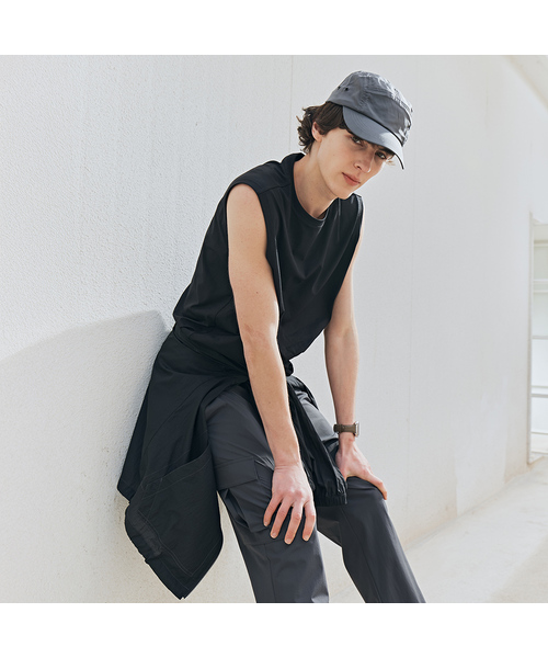 MINDBRIDGE(マインドブリッジ)の「ドゥグッド_ソロナクールタッチスリーブレス - 2カラー(Tシャツ/カットソー・メンズ・ホワイト/ブラック・95/100/105/110)」の1枚目の写真