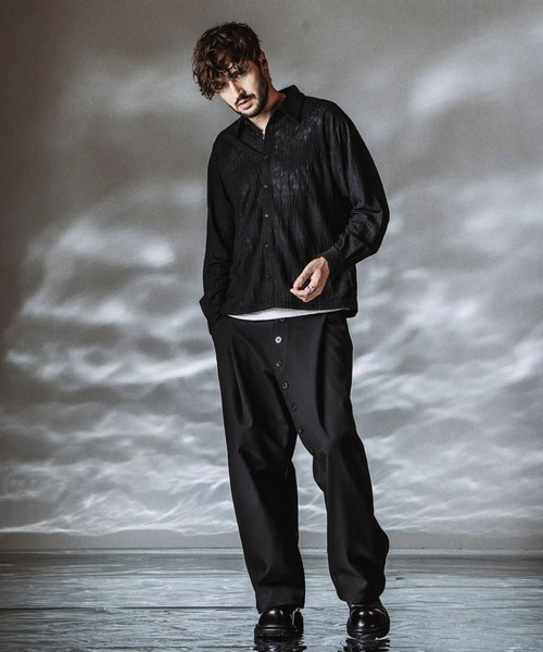 NO ID.(ノーアイディ)の「【NO ID.】Extended Trousers / エクステンデッド トラウザーズ(その他パンツ・メンズ・ブラック/グレー・2/1)」の6枚目の写真