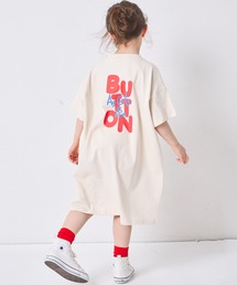 pairmanon（ペアマノン）の「【綿100%】ガールズ バックプリント Tシャツワンピース（ワンピース）」