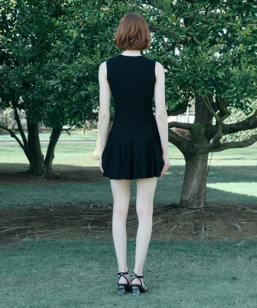 FLARE KNIT MINI DRESS（ワンピース）｜EIMY ISTOIRE（エイミー