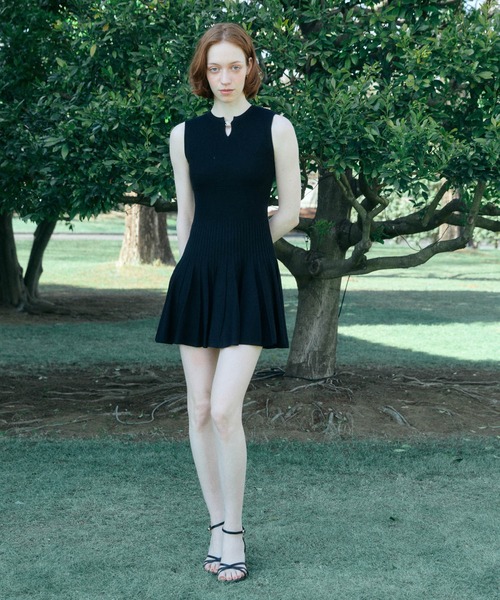 FLARE KNIT MINI DRESS（ワンピース）｜EIMY ISTOIRE（エイミー
