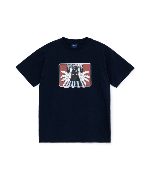 WISM(ウィズム)の「BoTT / ボット The Hands Tee(Tシャツ/カットソー・メンズ・ネイビー/ホワイト・MEDIUM/LARGE/X-LARGE)」の2枚目の写真