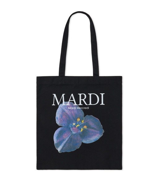 Mardi Mercredi(マルディメクルディ)の「CANVAS BAG LILIES & ROSES / キャンバス バック リリー & ローズ(エコバッグ/サブバッグ・レディース・ブラック×イエロー/ホワイト×イエロー/ホワイト×パープル/ホワイト/ホワイト×レッド/ブラック×レッド/ブラック/ホワイト×ピンク/ブラック×ピンク/ブラック×パープル・FREE)」の7枚目の写真