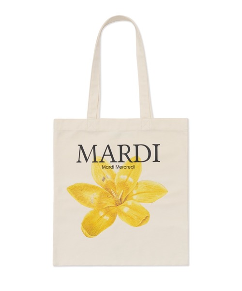 Mardi Mercredi(マルディメクルディ)の「CANVAS BAG LILIES & ROSES / キャンバス バック リリー & ローズ(エコバッグ/サブバッグ・レディース・ブラック×イエロー/ホワイト×イエロー/ホワイト×パープル/ホワイト/ホワイト×レッド/ブラック×レッド/ブラック/ホワイト×ピンク/ブラック×ピンク/ブラック×パープル・FREE)」の5枚目の写真
