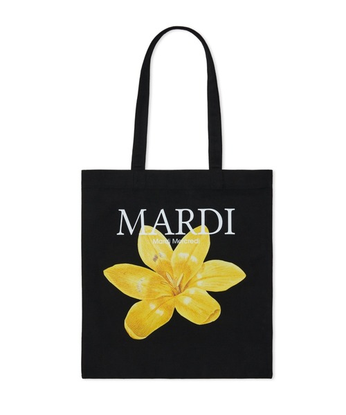 Mardi Mercredi(マルディメクルディ)の「CANVAS BAG LILIES & ROSES / キャンバス バック リリー & ローズ(エコバッグ/サブバッグ・レディース・ブラック×イエロー/ホワイト×イエロー/ホワイト×パープル/ホワイト/ホワイト×レッド/ブラック×レッド/ブラック/ホワイト×ピンク/ブラック×ピンク/ブラック×パープル・FREE)」の9枚目の写真