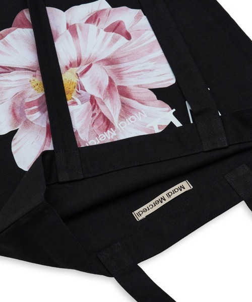 Mardi Mercredi(マルディメクルディ)の「CANVAS BAG LILIES & ROSES / キャンバス バック リリー & ローズ(エコバッグ/サブバッグ・レディース・ブラック×イエロー/ホワイト×イエロー/ホワイト×パープル/ホワイト/ホワイト×レッド/ブラック×レッド/ブラック/ホワイト×ピンク/ブラック×ピンク/ブラック×パープル・FREE)」の18枚目の写真