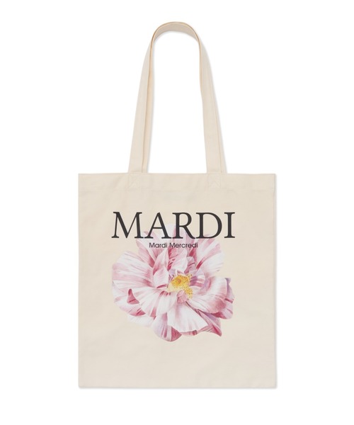 Mardi Mercredi(マルディメクルディ)の「CANVAS BAG LILIES & ROSES / キャンバス バック リリー & ローズ(エコバッグ/サブバッグ・レディース・ブラック×イエロー/ホワイト×イエロー/ホワイト×パープル/ホワイト/ホワイト×レッド/ブラック×レッド/ブラック/ホワイト×ピンク/ブラック×ピンク/ブラック×パープル・FREE)」の13枚目の写真