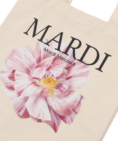 Mardi Mercredi(マルディメクルディ)の「CANVAS BAG LILIES & ROSES / キャンバス バック リリー & ローズ(エコバッグ/サブバッグ・レディース・ブラック×イエロー/ホワイト×イエロー/ホワイト×パープル/ホワイト/ホワイト×レッド/ブラック×レッド/ブラック/ホワイト×ピンク/ブラック×ピンク/ブラック×パープル・FREE)」の14枚目の写真
