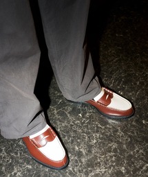 The Kenford Fineshoes（ケンフォードファインシューズ）の「COMBI LOAFERS  DARK BROWN WHITE（ローファー）」