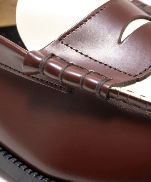The Kenford Fineshoes（ケンフォードファインシューズ）の「COMBI LOAFERS  DARK BROWN WHITE（ローファー・メンズ・ダークブラウン・25/27.5/27/26.5/26/25.5）」の4枚目の写真
