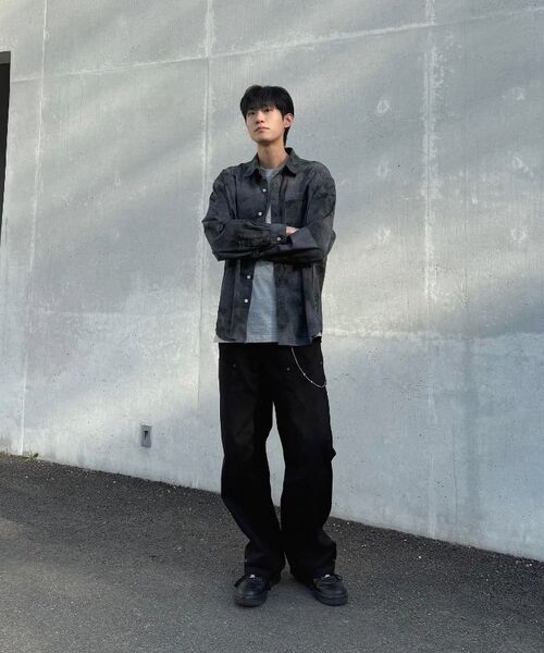 CORNERBLESS(コーナーブレス)の「WASHED NAVY CAMO LONG SLEEVE SHIRTS(シャツ/ブラウス・レディース・その他・MEDIUM/LARGE/X-LARGE)」の3枚目の写真