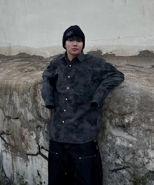 CORNERBLESS(コーナーブレス)の「WASHED NAVY CAMO LONG SLEEVE SHIRTS(シャツ/ブラウス・レディース・その他・MEDIUM/LARGE/X-LARGE)」の6枚目の写真