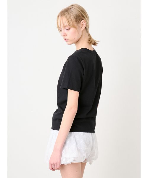 SORIN(ソリン )の「Lace Cutwork Tshirt/レースカットワークTシャツ(Tシャツ/カットソー・レディース・ブラック/ホワイト・38)」の5枚目の写真
