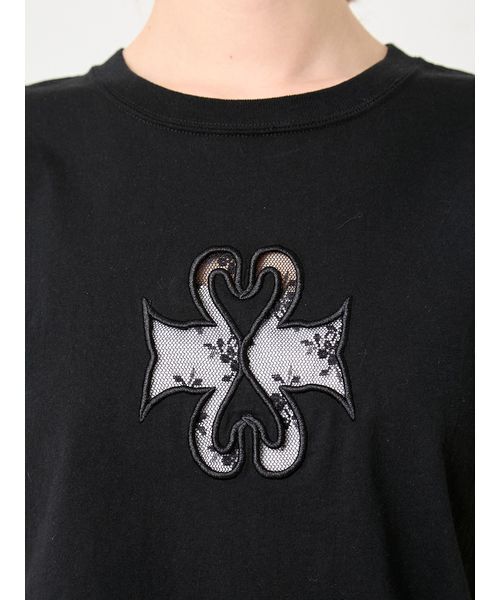 SORIN(ソリン )の「Lace Cutwork Tshirt/レースカットワークTシャツ(Tシャツ/カットソー・レディース・ブラック/ホワイト・38)」の13枚目の写真